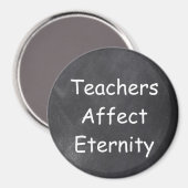 Aimant Cadeau de design de tableau noir d'éternité affect (Recto/Verso)