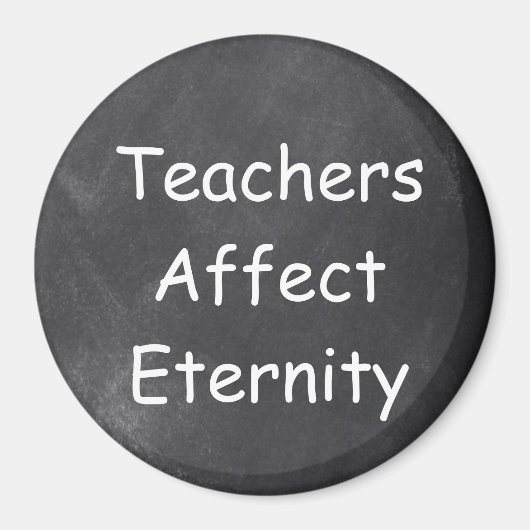 Aimant Cadeau de design de tableau noir d'éternité affect (Devant)