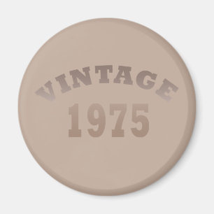 Aimant Cadeau de fête d'anniversaire moderne vintage né e