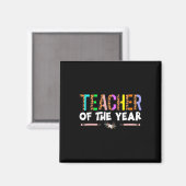 Aimant Cadeau de fête du professeur de l'année Appreciati (Recto/Verso)