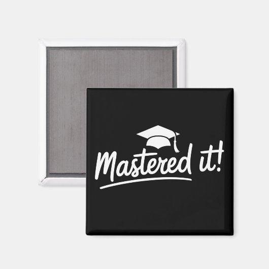 Aimant Cadeau de fin d'études de master Maîtrisé  (Recto/Verso)