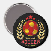 Aimant Cadeau de football personnalisé pour joueurs et fa (Recto/Verso)