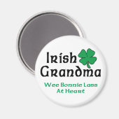 Aimant Cadeau de grand-mère irlandais (Recto/Verso)