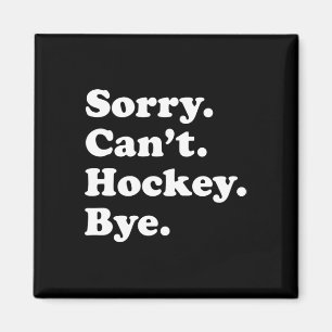 Aimant Cadeau de hockey amusant pour hommes femmes garçon