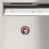 Aimant Cadeau de Husky sibérien (In Situ (Lave-vaisselle))