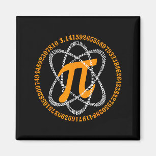 Aimant Cadeau de jour de Pi 3,14 Symbole du nombre Pi Mat