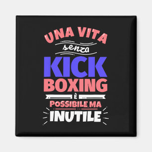 Aimant Cadeau de kickboxing drôle Sports athlétiques - Pa