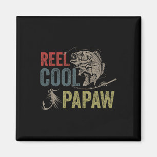 Aimant Cadeau de la fête des pères pour homme Papaw pêche
