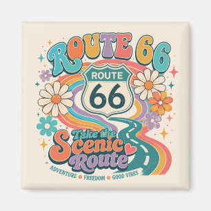 Aimant Cadeau de la Route Mère Rétro Groovy