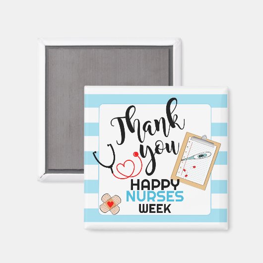 Aimant Cadeau de la semaine d'appréciation des infirmière (Recto/Verso)