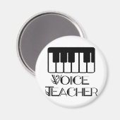 Aimant Cadeau de l'enseignant de musique vocale (Recto/Verso)