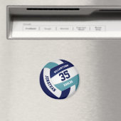 Aimant cadeau de l'équipe de volley-ball turquoise bleu m (In Situ (Lave-vaisselle))