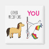 Aimant Cadeau de l'infirmière de licorne (Devant)