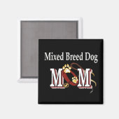 Aimant cadeau de maman de race mixte (Recto/Verso)