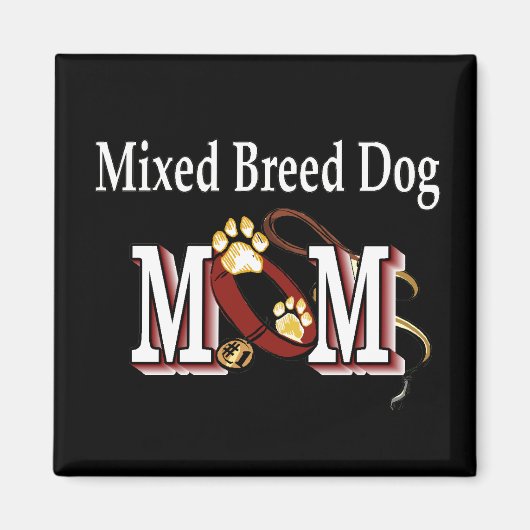 Aimant cadeau de maman de race mixte (Devant)