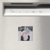 Aimant Cadeau de mariage aimanté - Photo avec doré rose (In Situ (Lave-vaisselle))