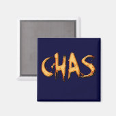 Aimant cadeau de marque CHAS (Recto/Verso)