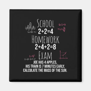Aimant Cadeau de maths drôle pour femmes adolescentes fil