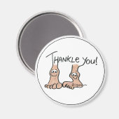 Aimant Cadeau de Merci personnalisé (Recto/Verso)