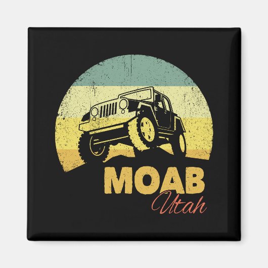 Aimant Cadeau de Moab Utah pour la route hors route - Uta (Devant)