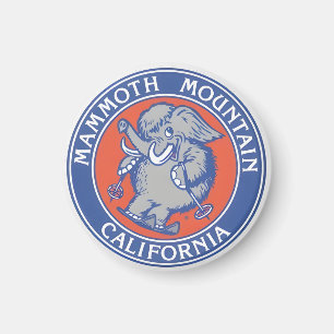 Aimant Cadeau de montagnes de la station de ski Mammoth M