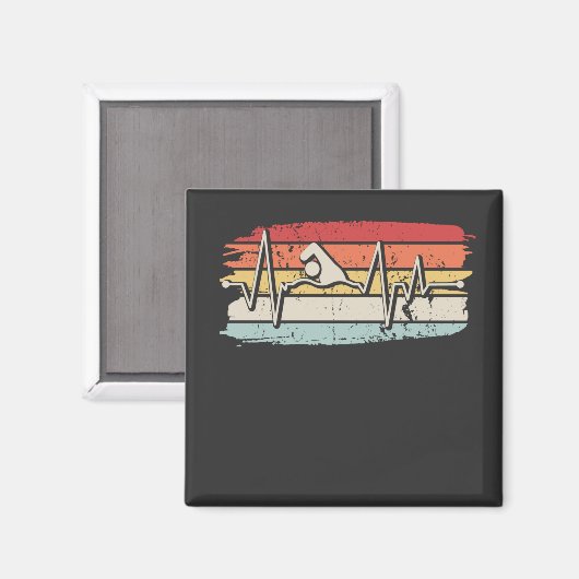 Aimant Cadeau de natation (Recto/Verso)