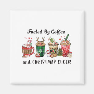 Aimant Cadeau De Noël Alimenté Par Café Et Soirée De Noël