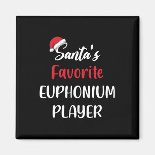 Aimant Cadeau de Noël du joueur d'euphonium préféré du Pè