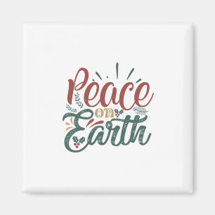 Aimant Cadeau de Noël Paix sur Terre