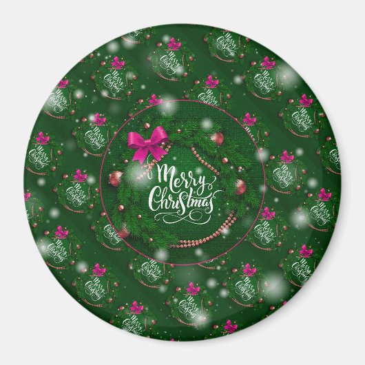 Aimant Cadeau de Noël populaire de vacances (Devant)