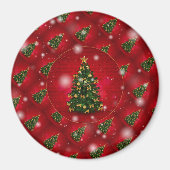 Aimant Cadeau de Noël populaire de vacances (Devant)