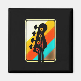 Aimant Cadeau de Noël Retro Vintage Guitare Player