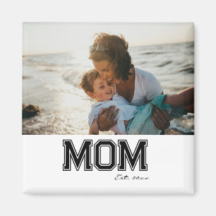 Aimant Cadeau de photo d'anniversaire de 'Maman' pour la