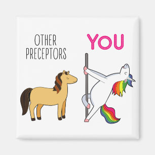 Aimant Cadeau de précepteur infirmière licorne