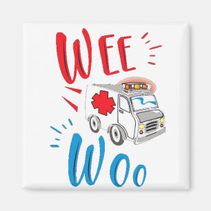 Aimant cadeau de remise de diplômes, ambulance, patient