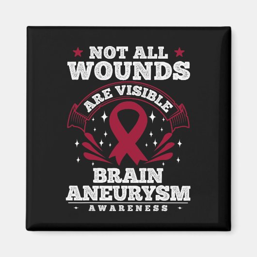 Aimant Cadeau De Sensibilisation À L'Anévrisme Du Cerveau (Devant)