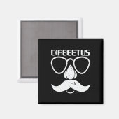 Aimant Cadeau de sensibilisation Diabeetus Beard Diabète (Recto/Verso)