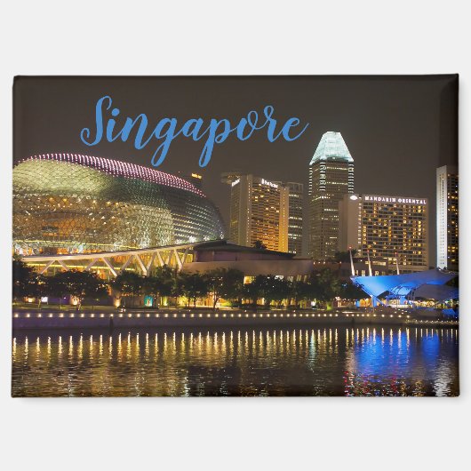 Aimant Cadeau de souvenir d'aimant de Singapour (Recto)