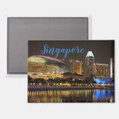 Aimant Cadeau de souvenir d'aimant de Singapour (Recto/Verso)