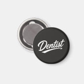 Aimant Cadeau de typographie de scénario de dentiste  (Recto/Verso)
