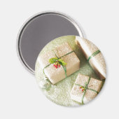 Aimant Cadeau De Vacances Dans La Neige (Recto/Verso)
