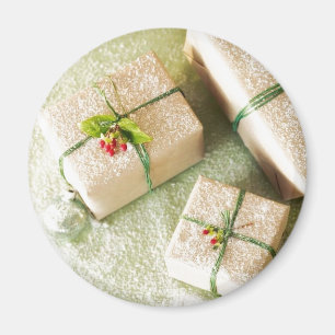 Aimant Cadeau De Vacances Dans La Neige