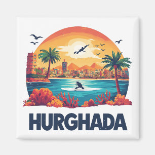 Aimant Cadeau de voyage à Hurghada en Égypte pour les exp
