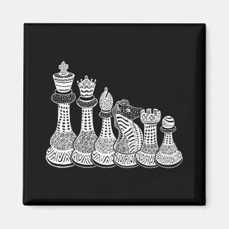 Aimant Cadeau d'échecs | J'Aime Vraiment Les Pièces D'Éch