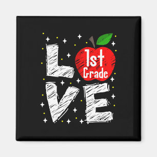 Aimant Cadeau d'enseignant de retour à l'école Fun Apple