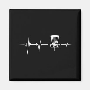 Aimant Cadeau Dessin Golf à Disque Battement de Coeur Fri