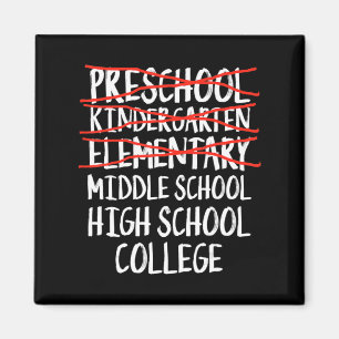 Aimant Cadeau d'études élémentaires - Le collège à s