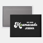 Aimant cadeau drôle de mamacado pour une future maman fêt (Recto/Verso)