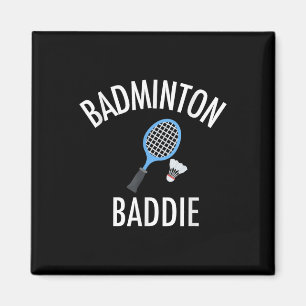 Aimant Cadeau drôle de sport de lycée de méchant badminto