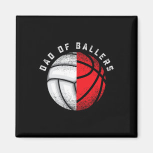 Aimant Cadeau drôle de volley-ball de papa pour fils fill